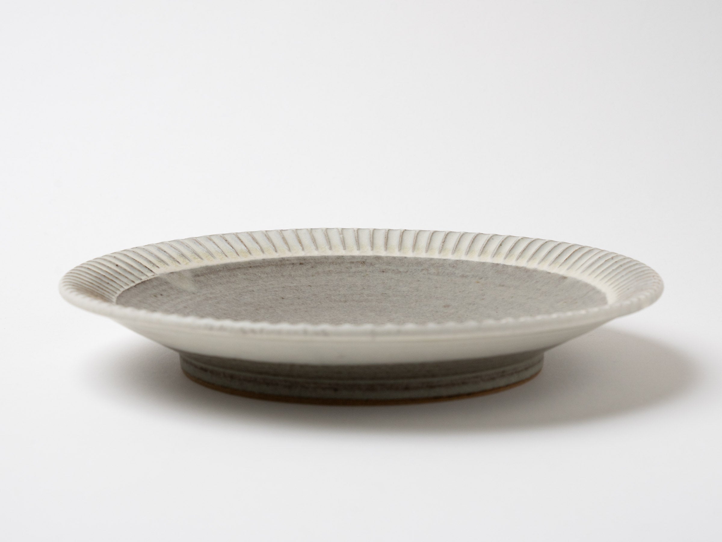 白鎬8寸皿【長嶺憲幸】