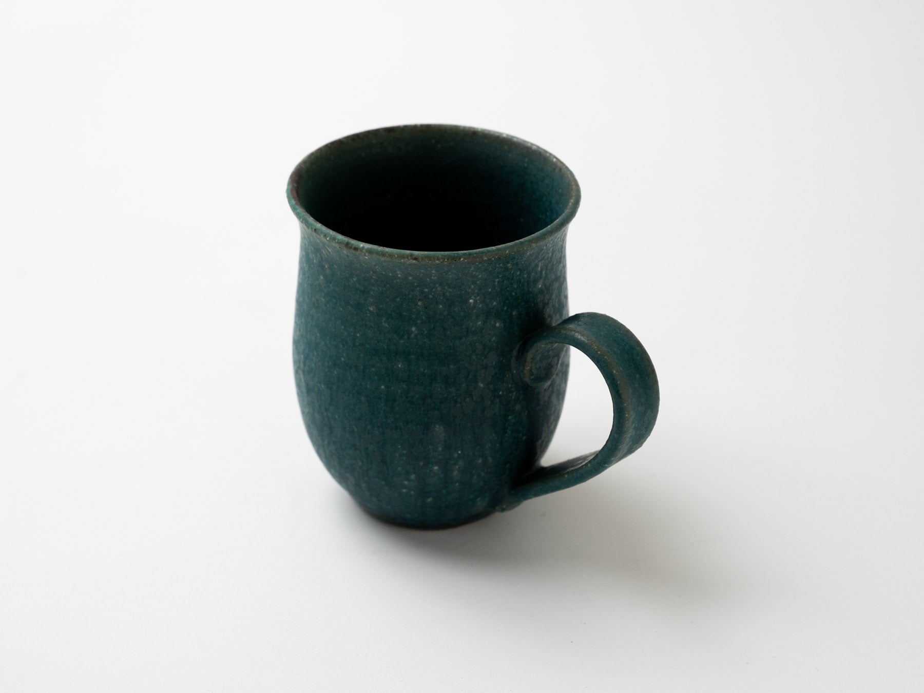 Rust green bud shaped mug [Bunzan Kanae]