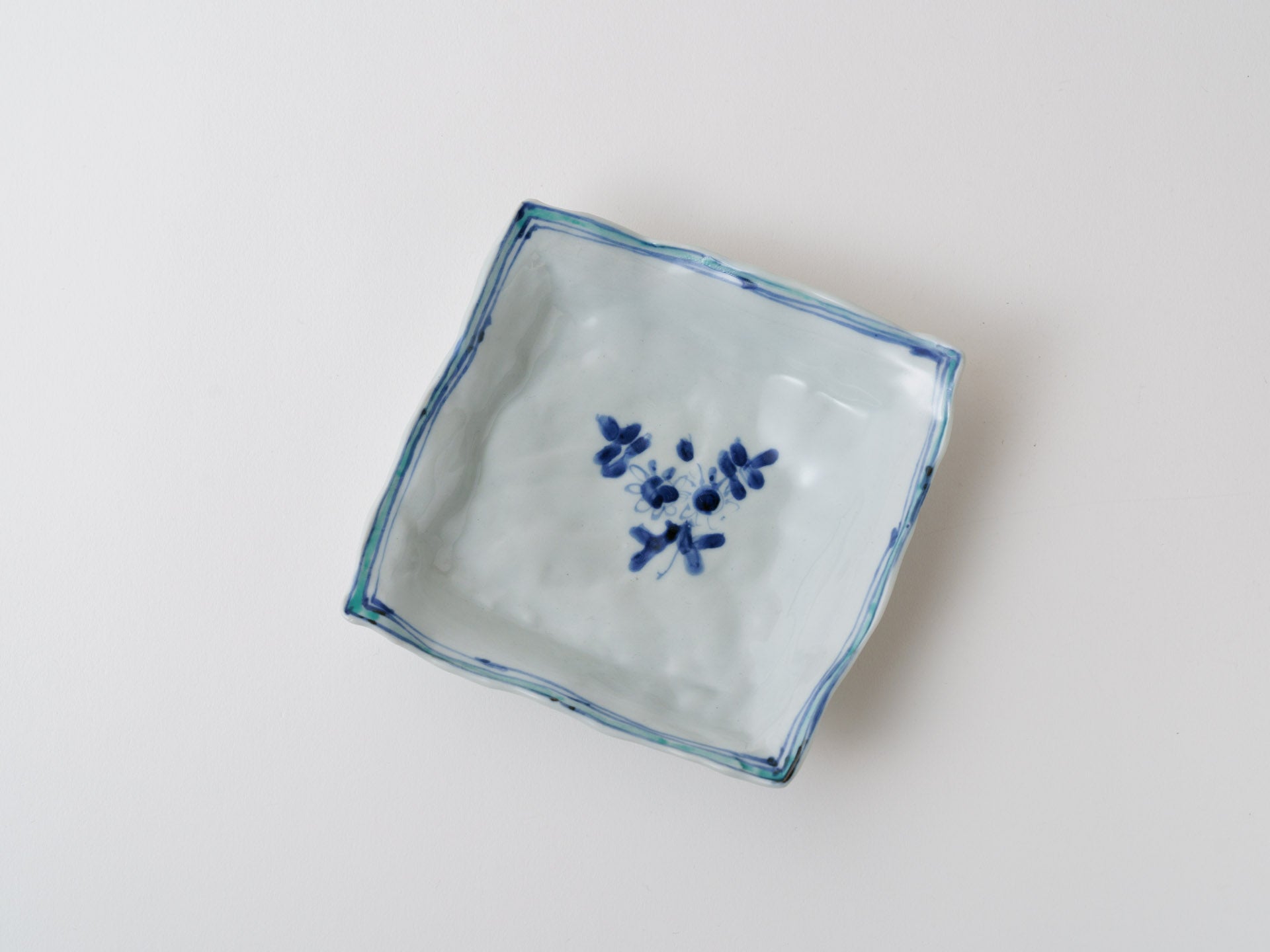 Dyed square small plate [Teiichiro Matsuo]
