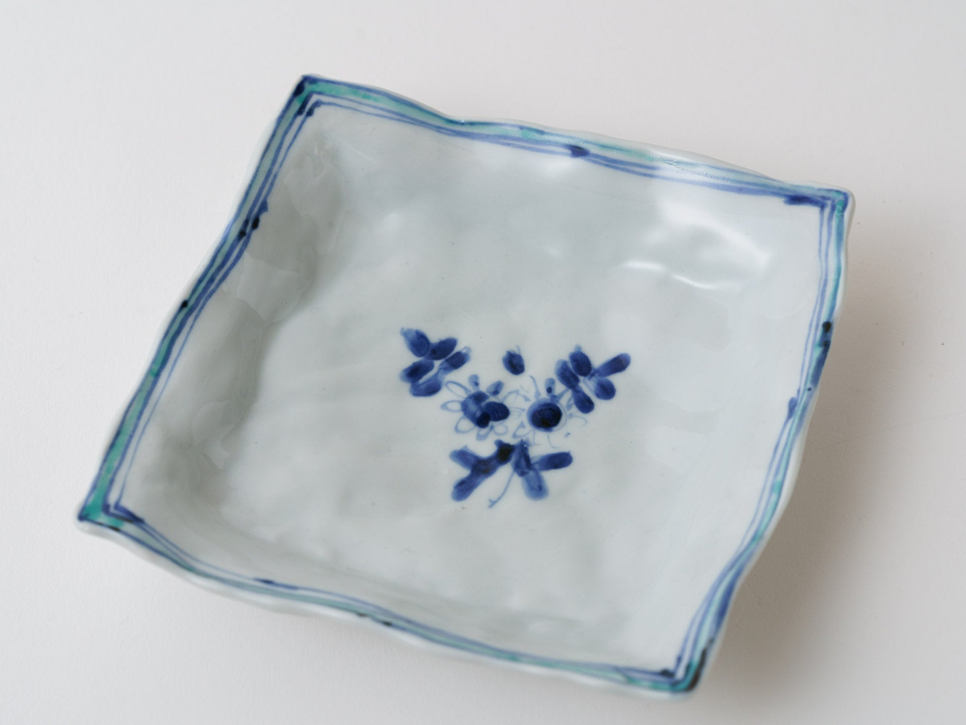 Dyed square small plate [Teiichiro Matsuo]