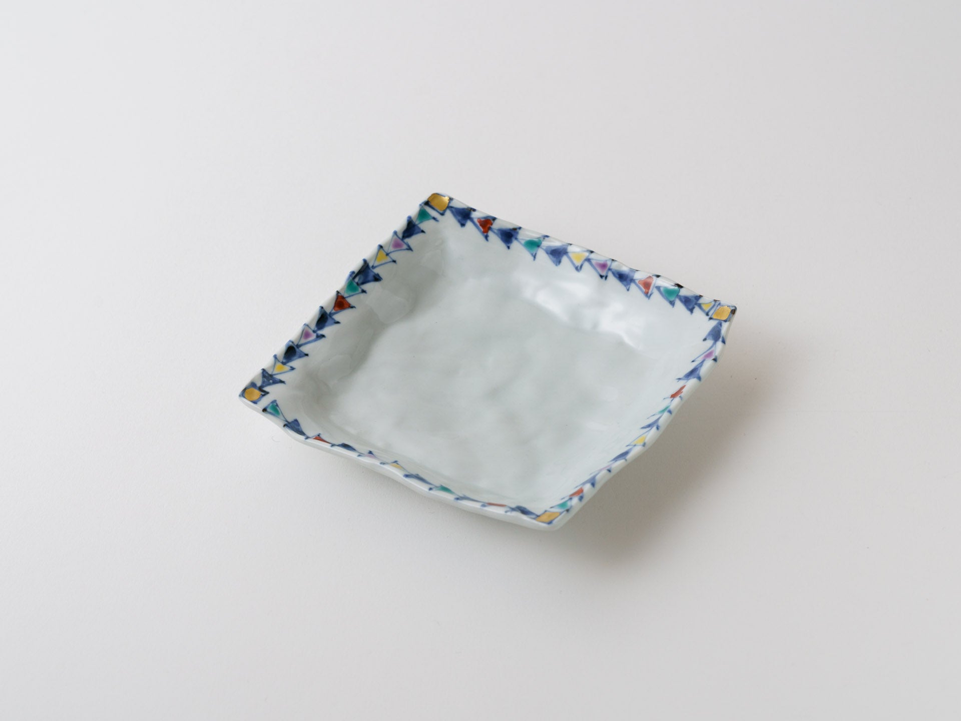 Geometric square small plate [Teiichiro Matsuo]