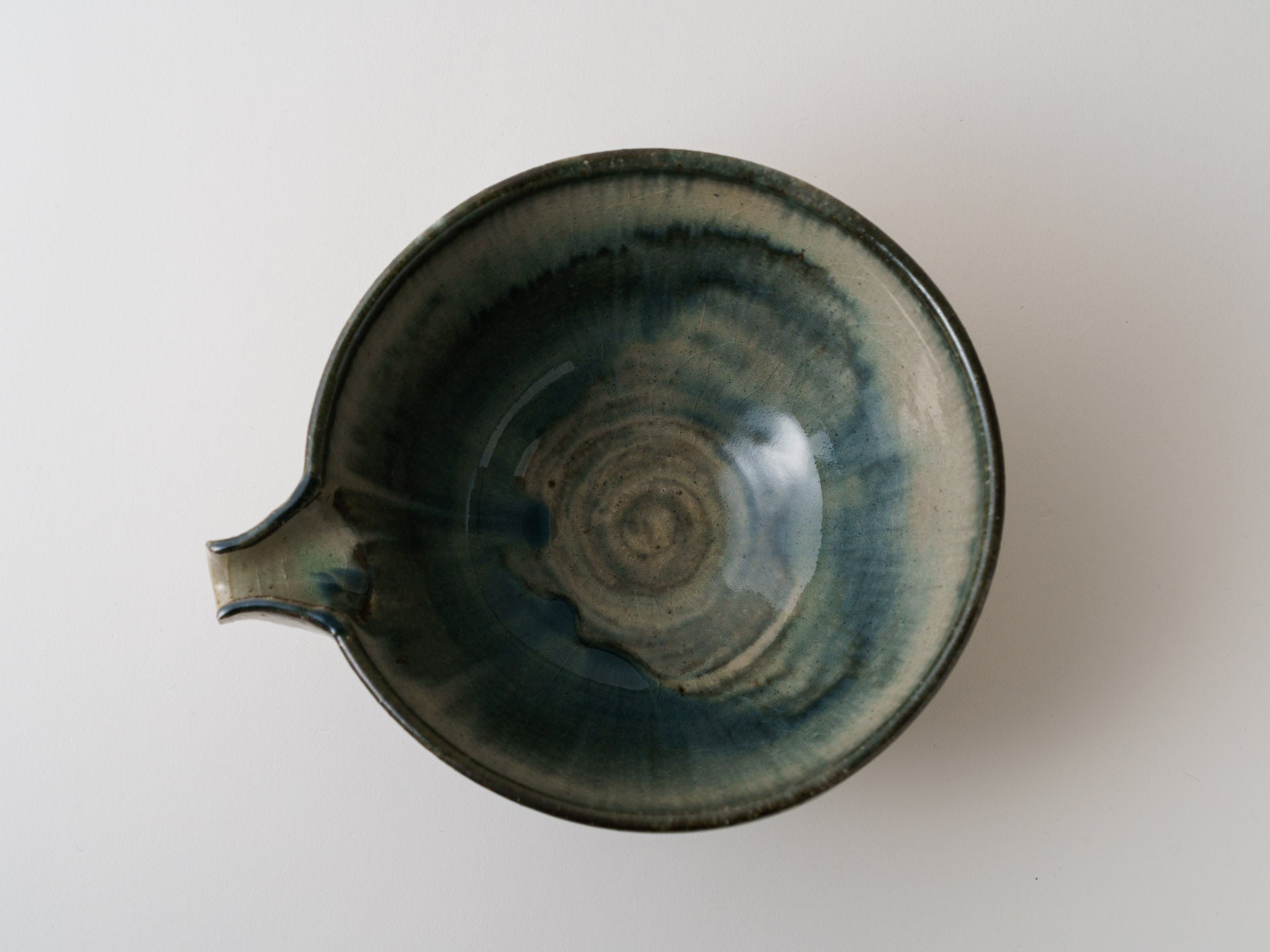 Gray-blue single-mouth bowl [Yamamoto Taizo_23ex]