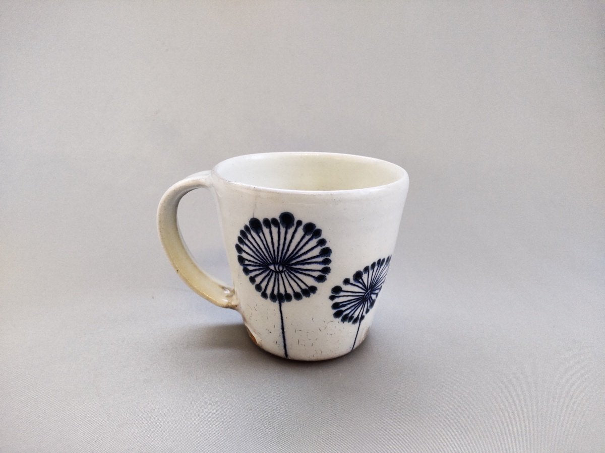 Powdered cotton mug blue [Naoko Yamamoto]