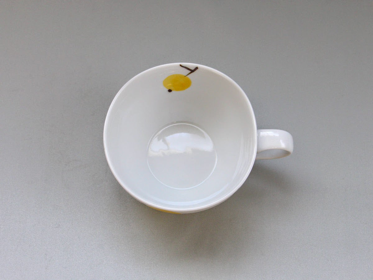 BIWA Soup Cup Yellow [Fukumine Kiln]