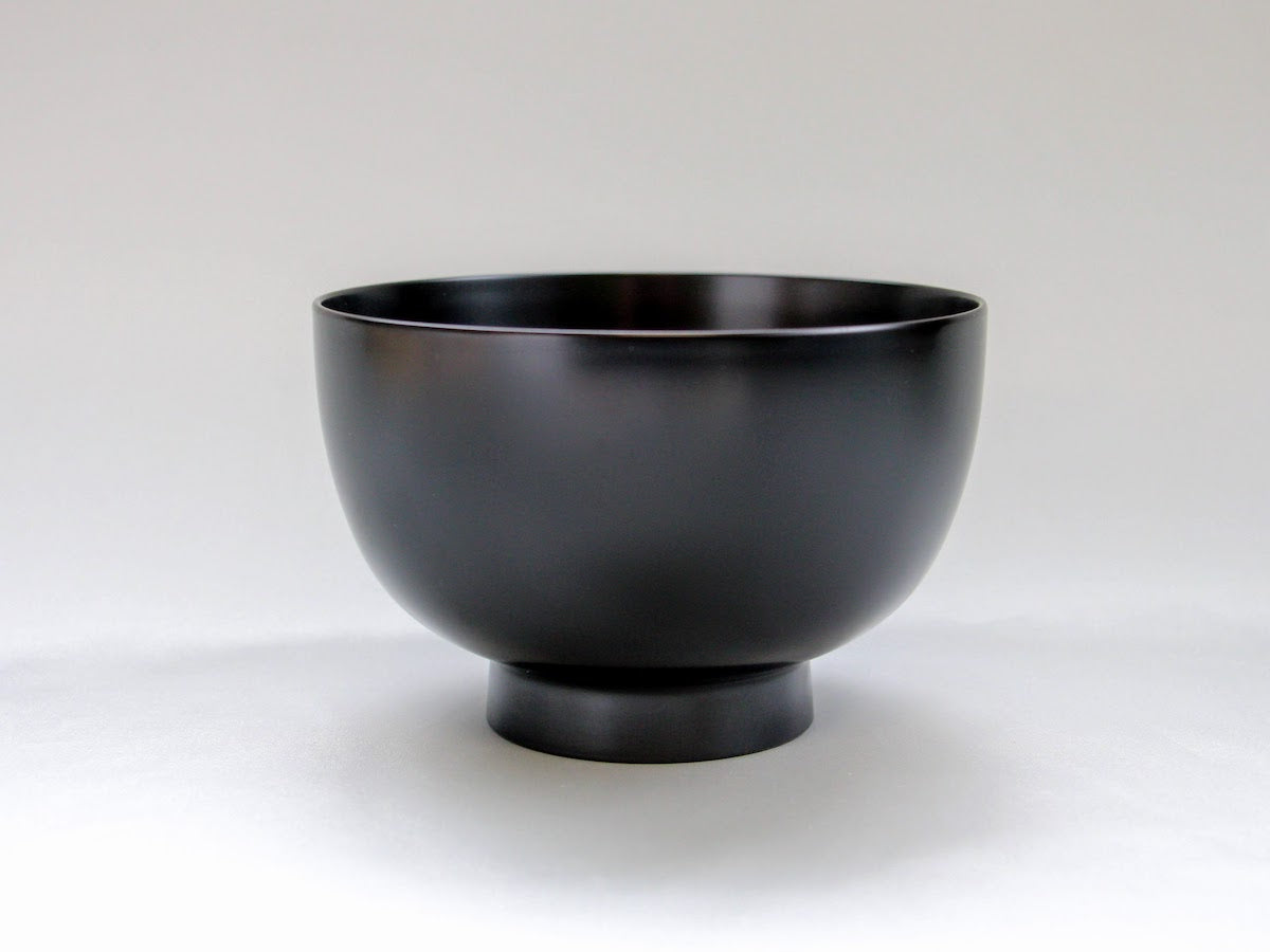 Washing machine compatible nesting bowl large black [Matsuya Lacquerware]