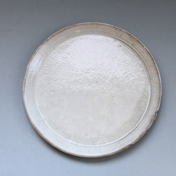 新粉引プレート皿 24cm【熊谷雅博】