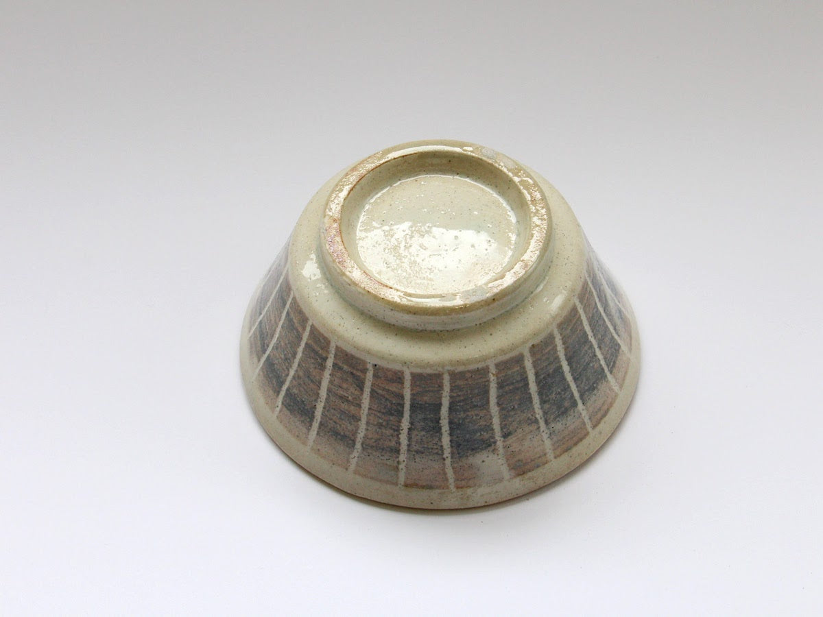 粉引ストライプ小鉢【小栗大幸】