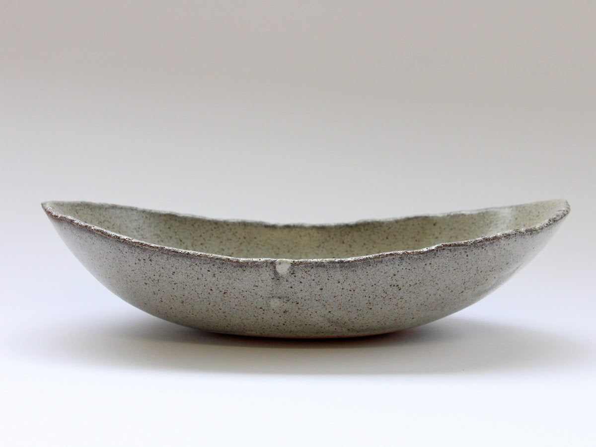 Ash glaze cocoon bowl [Nobuyuki Murai]
