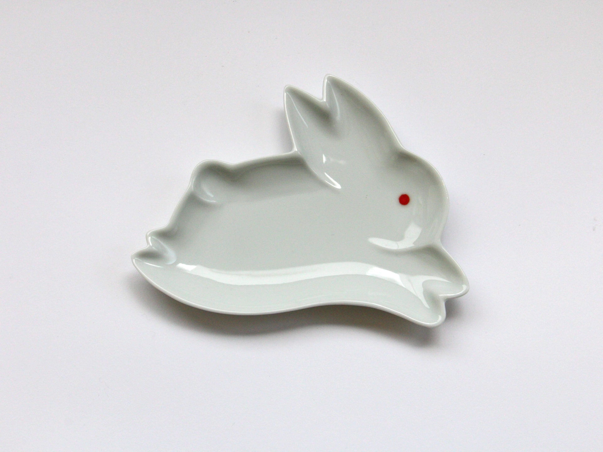うさぎ皿 白【徳七窯】