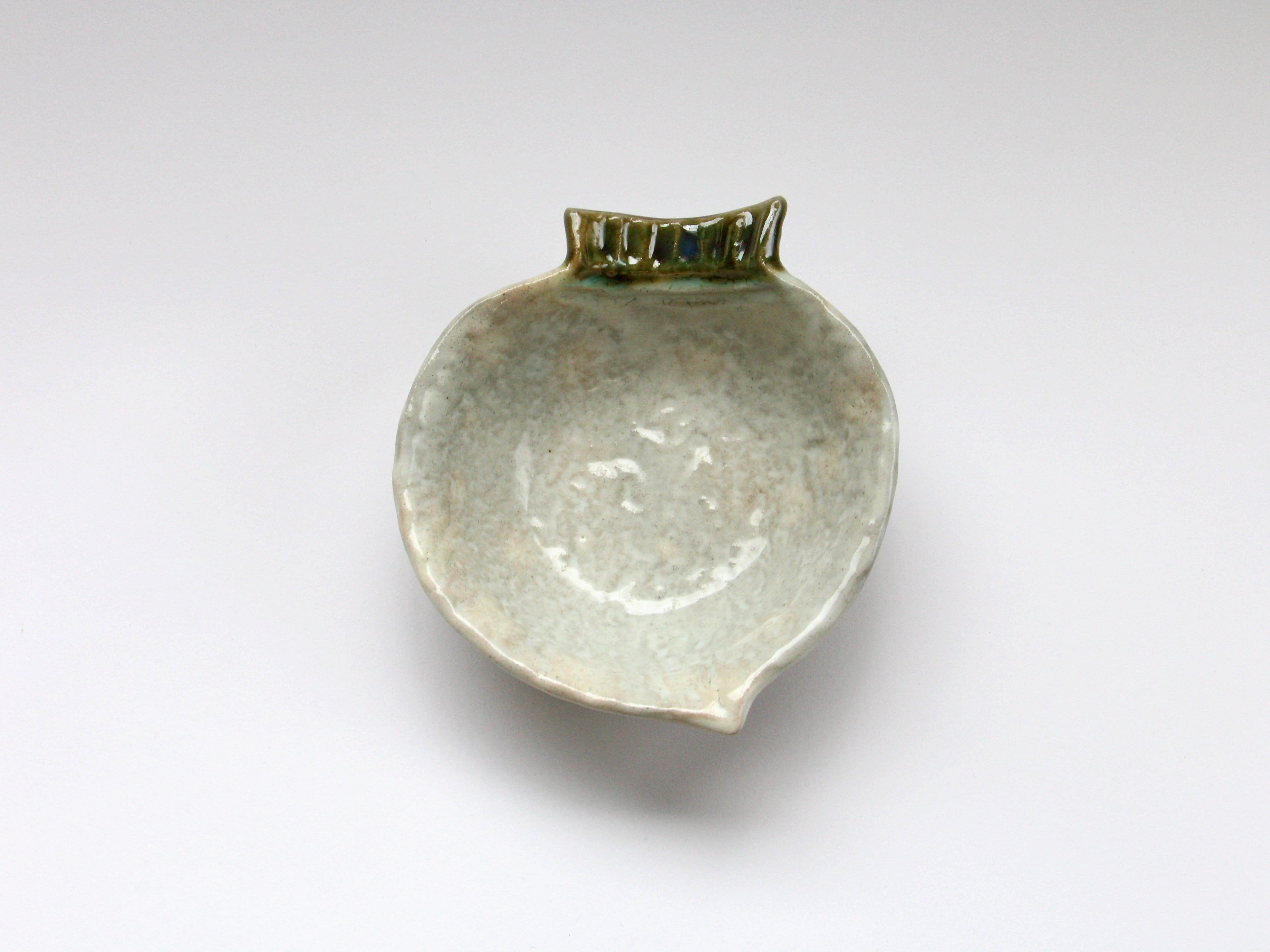 小峠葛芳 呉須赤絵菓子鉢 丹山窯