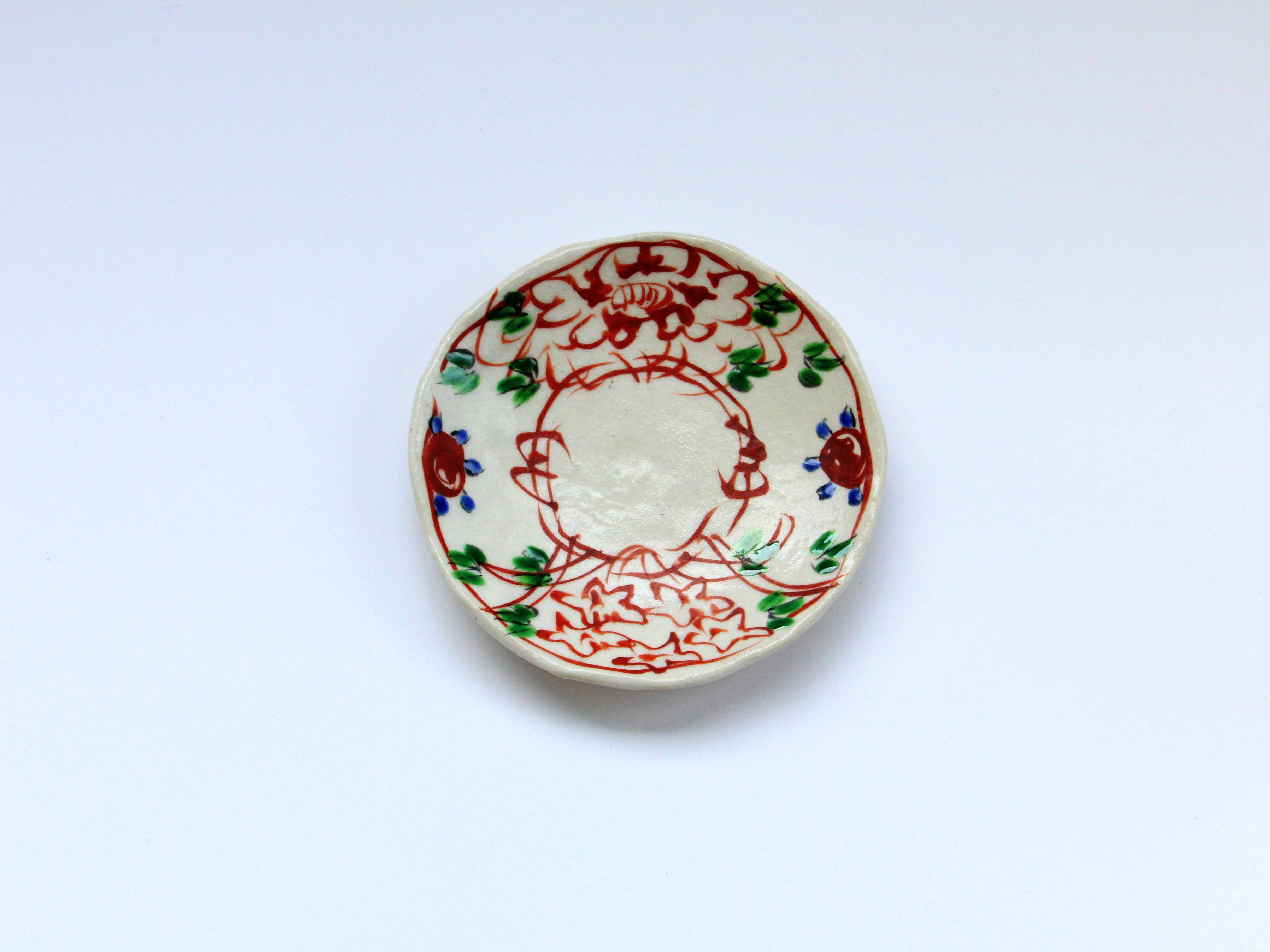 Colored Nihanamaru small plate [Hiroshi Haisawa]