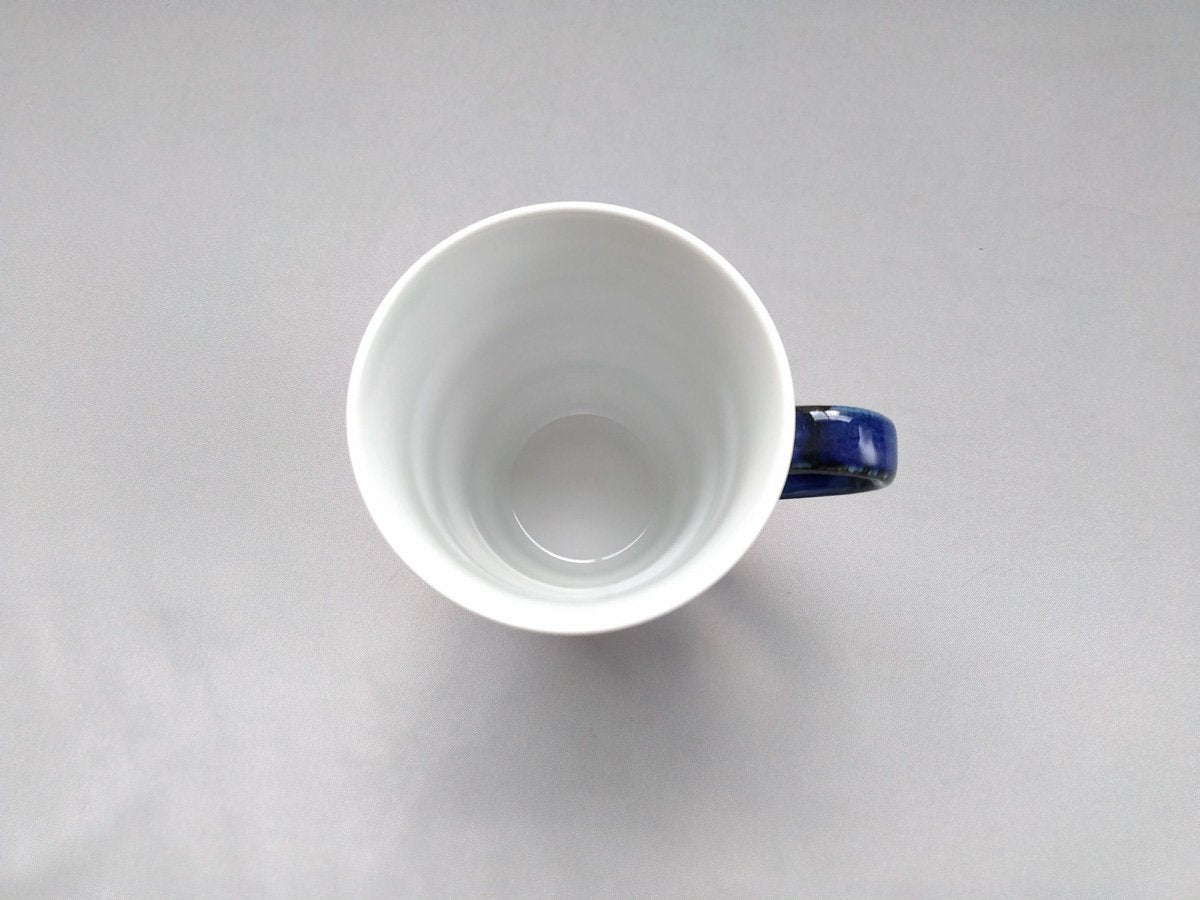 Dyed violet crest mug blue [Eguchi Pottery]