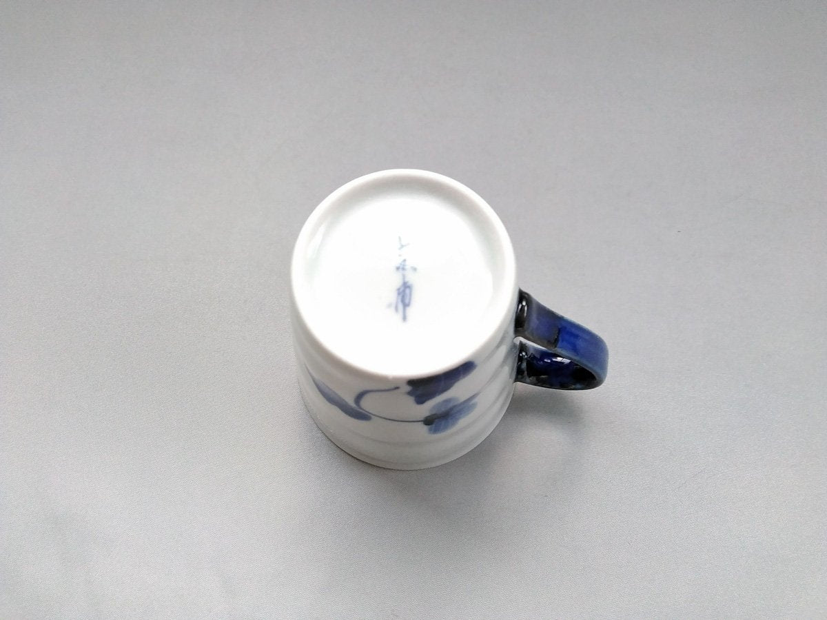 Dyed violet crest mug blue [Eguchi Pottery]
