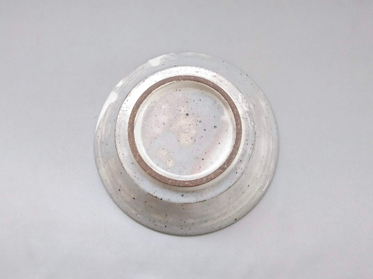 Shallow 5-inch pot made from powdered fine shavings [Hyozan Kiln]