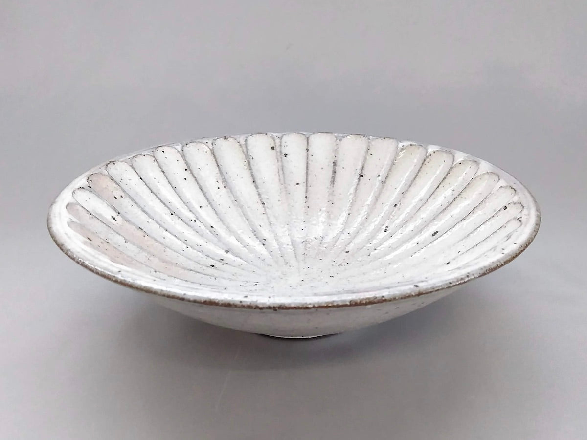 Powdered thick shavings 6.5 inch bowl [Hyozan kiln]