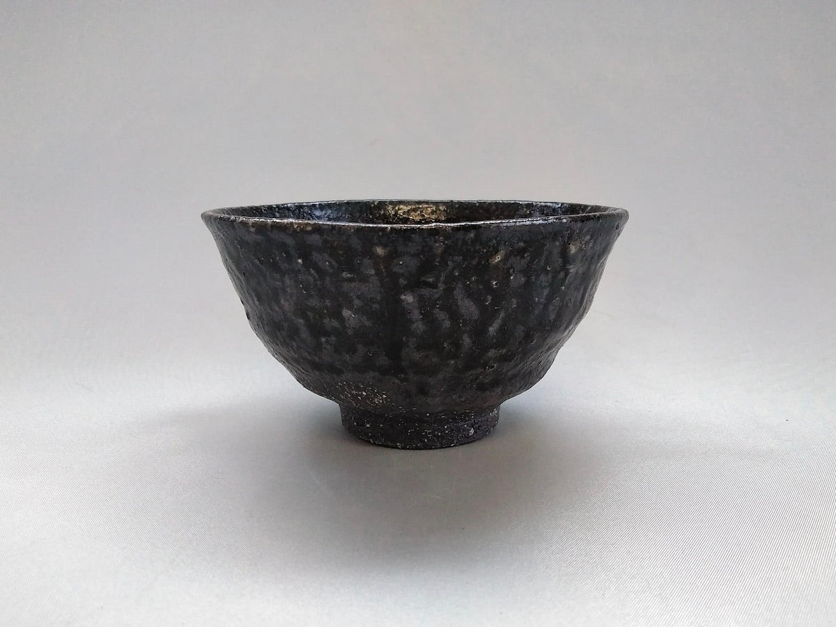 Small rat ash glaze rice bowl [Seiji Okuda]