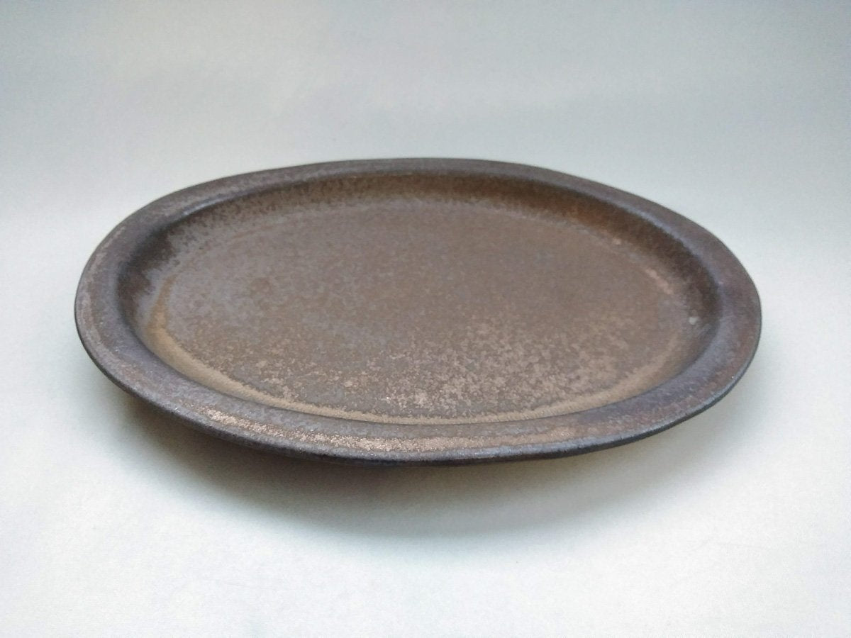 Color matte oval plate L black [Takuya Ohara]