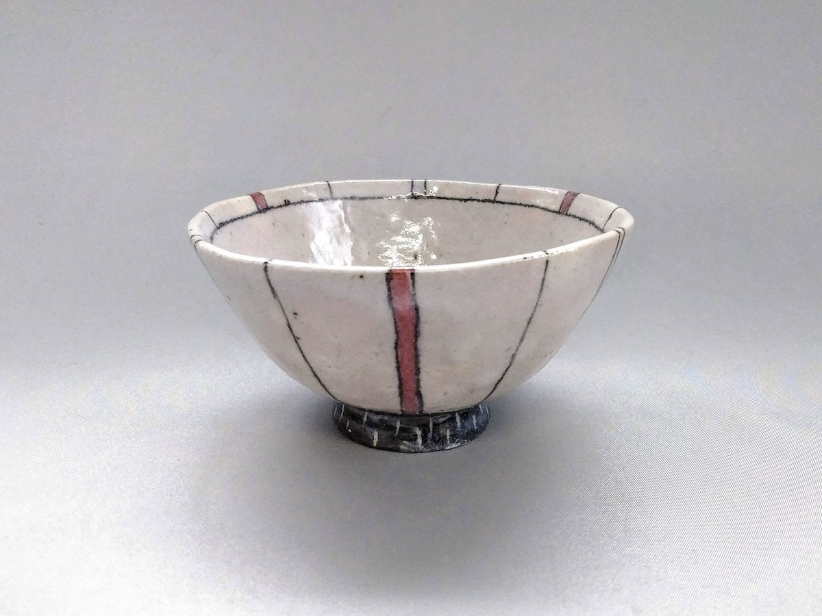 Tokusa rice bowl red [Masashi Sato]