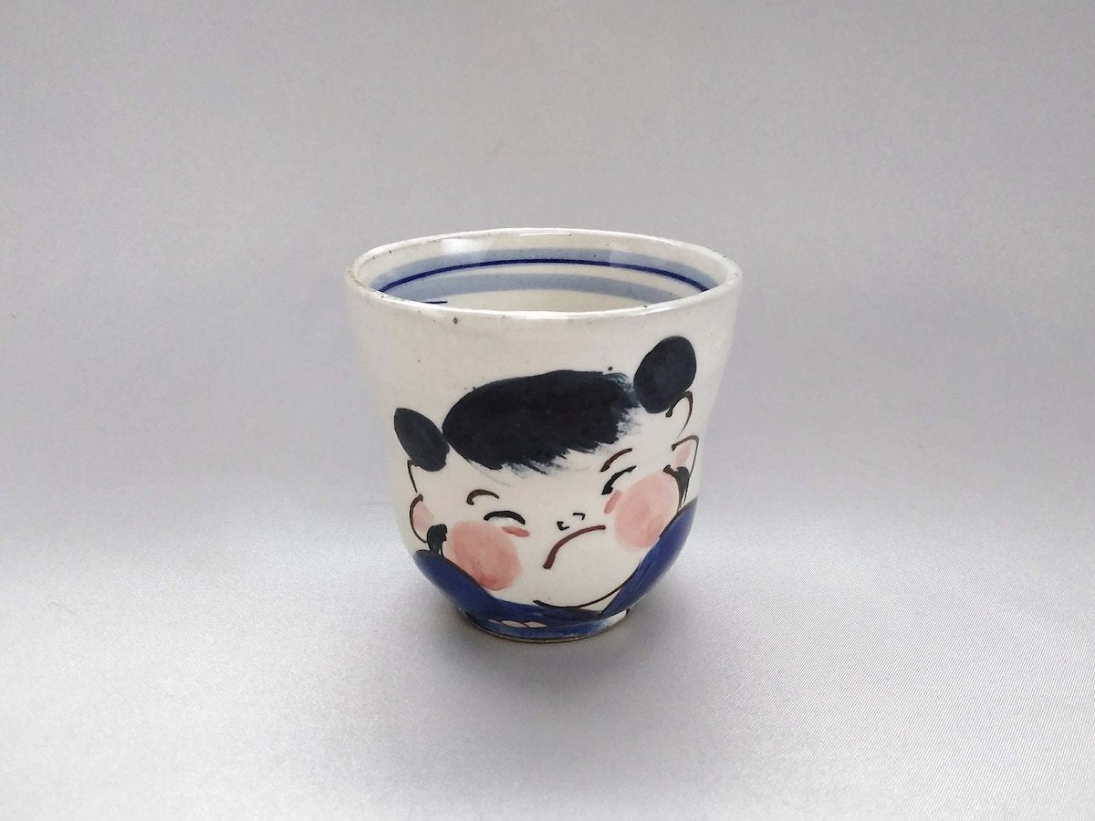 Staring teacup boy [Porcelain Studio Raku]