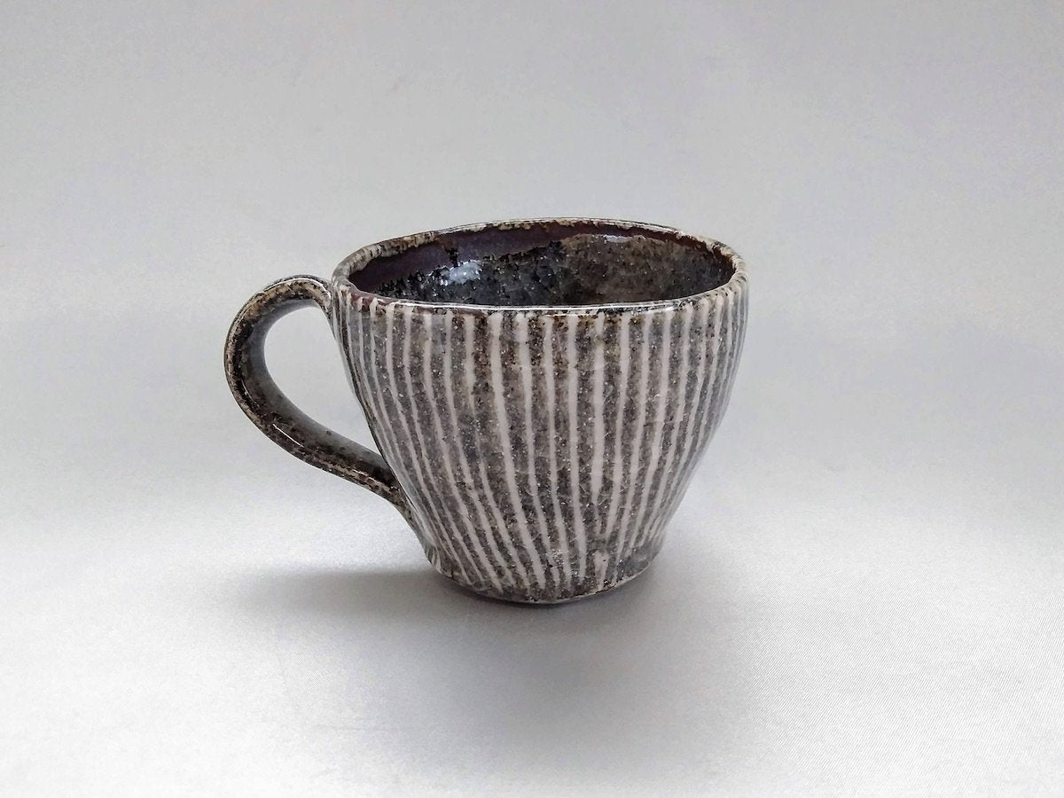 Nezumi Shino Tokusa beveled mug [Shigehisa Miura]