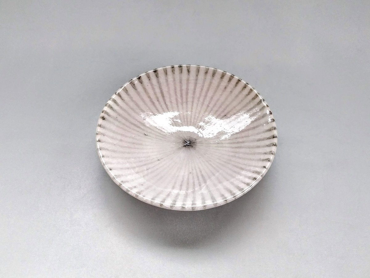 Shino Jugusa 5-inch plate [Shigehisa Miura]