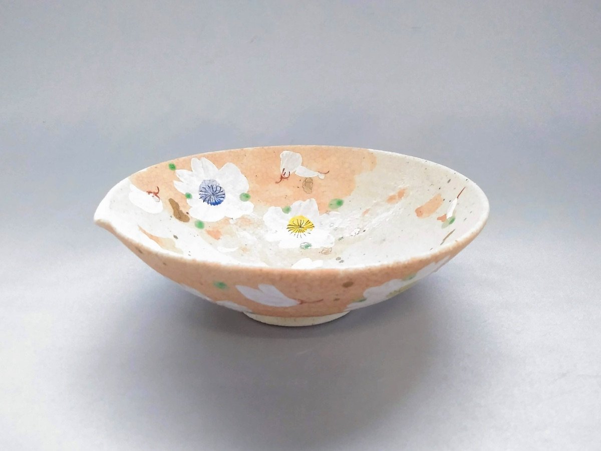 Light ink cherry blossom porridge bowl [Wada Hitori]