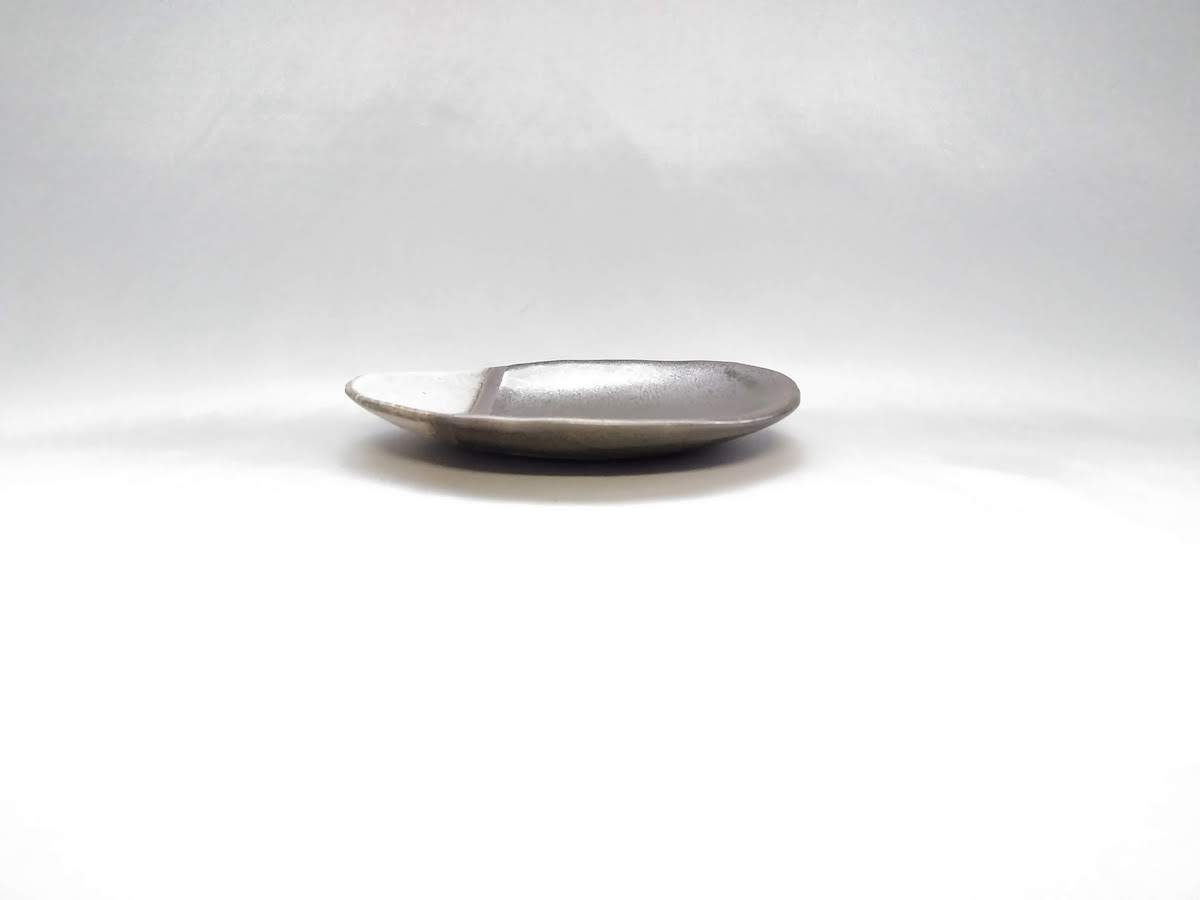 ラスター楕円小皿【峰陶房】