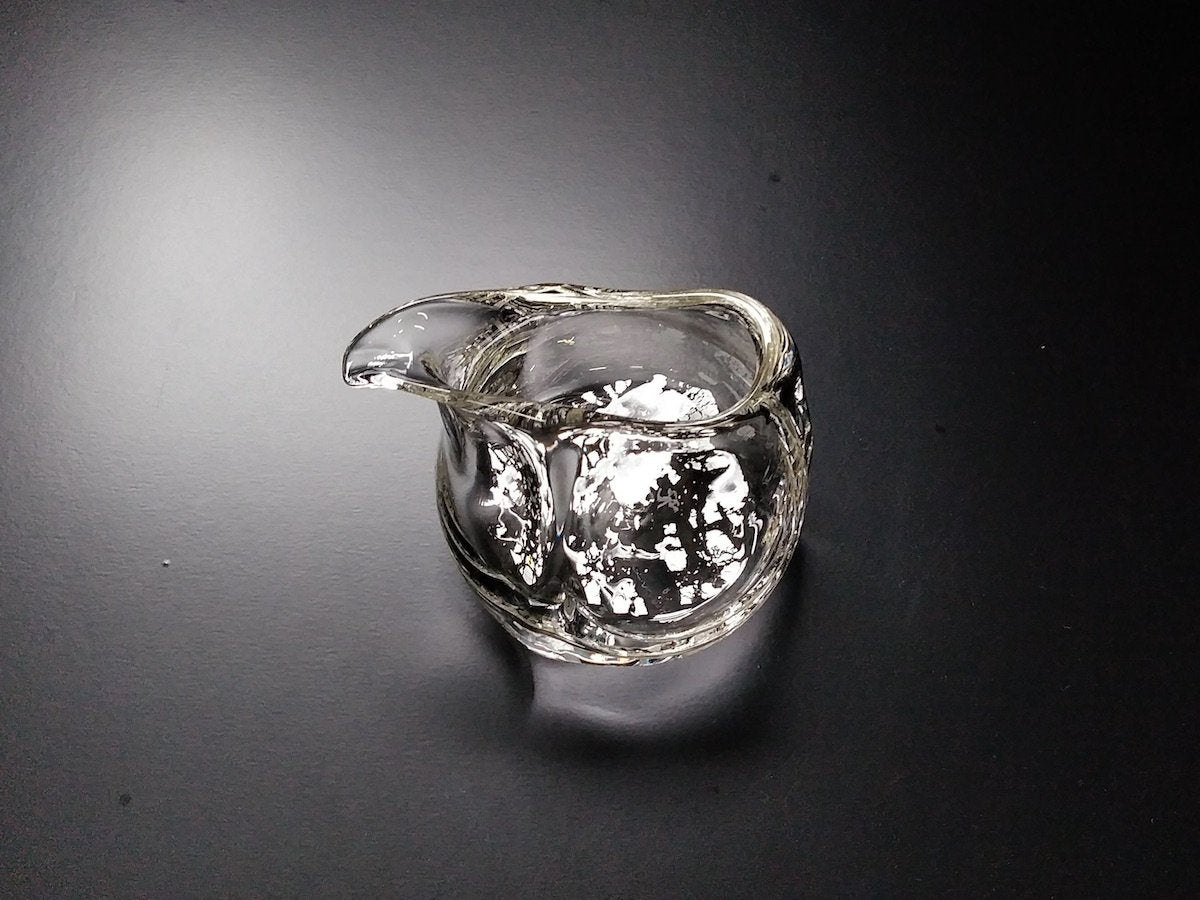 Silver foil sake bottle [Mitsuhiro Hara]