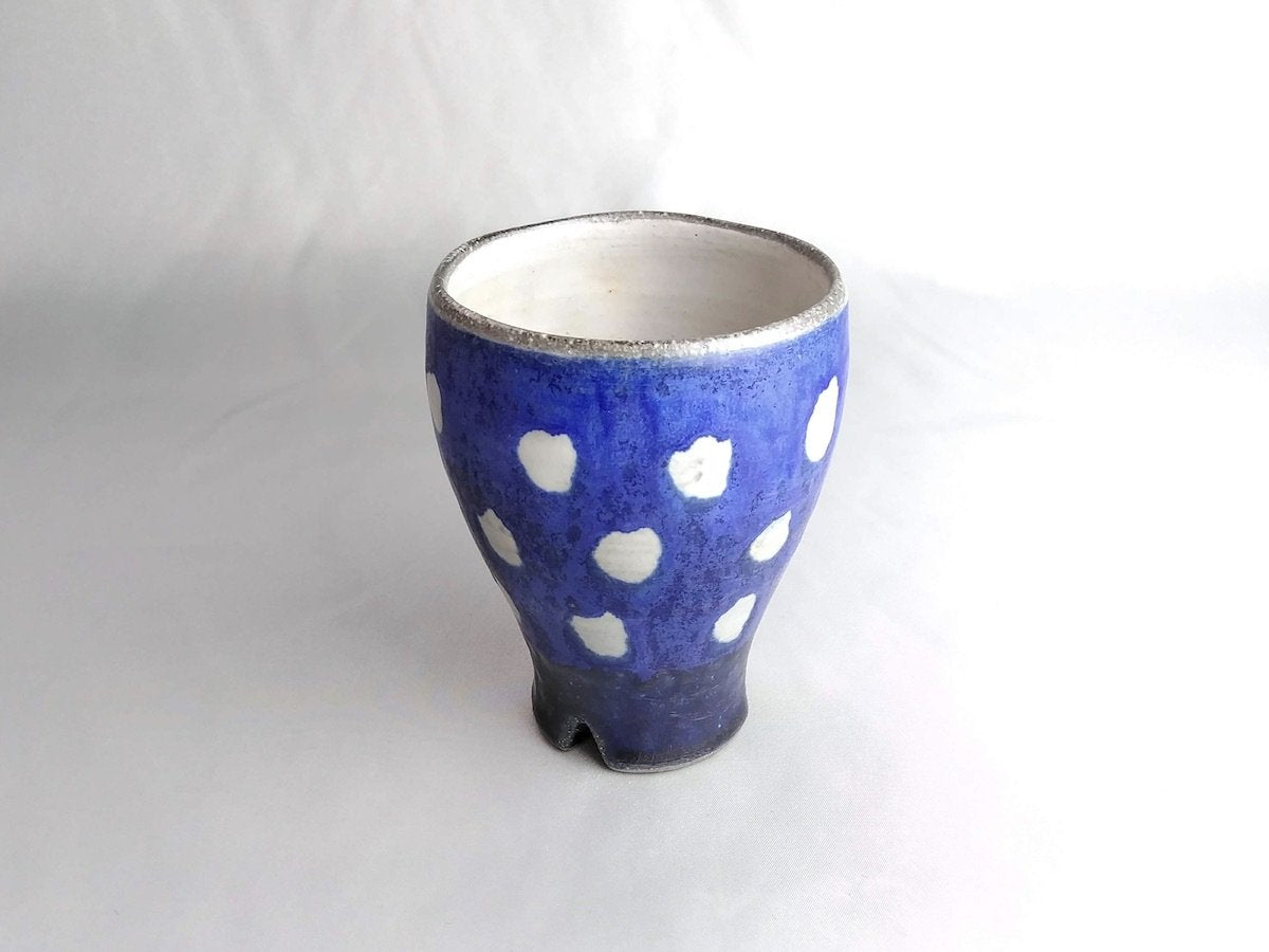 Blue dot beer mug [Tatsuo Otomo]