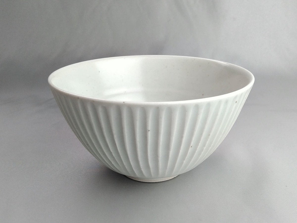 Ash glaze Shinogi bowl [Tobo Ao]