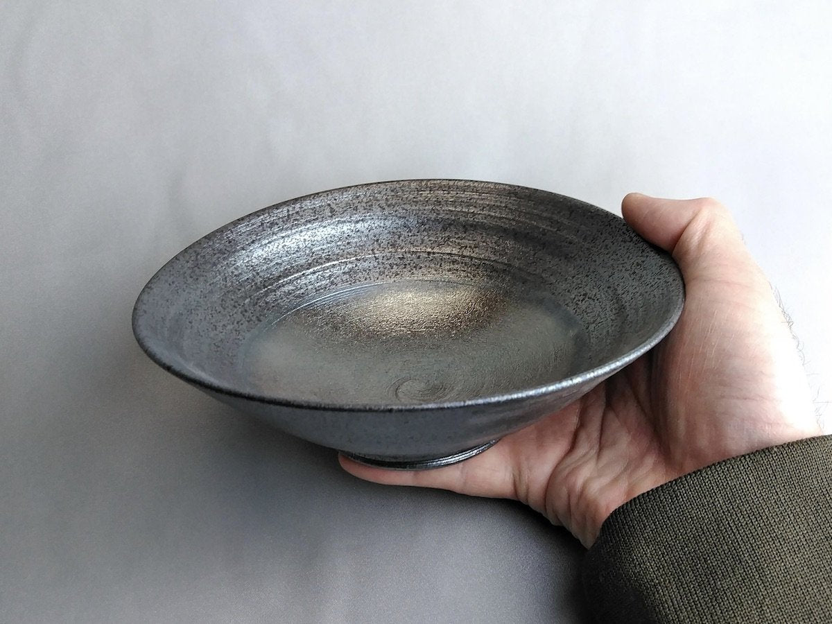 Silvered flexible pot [Tasashi Tomita]