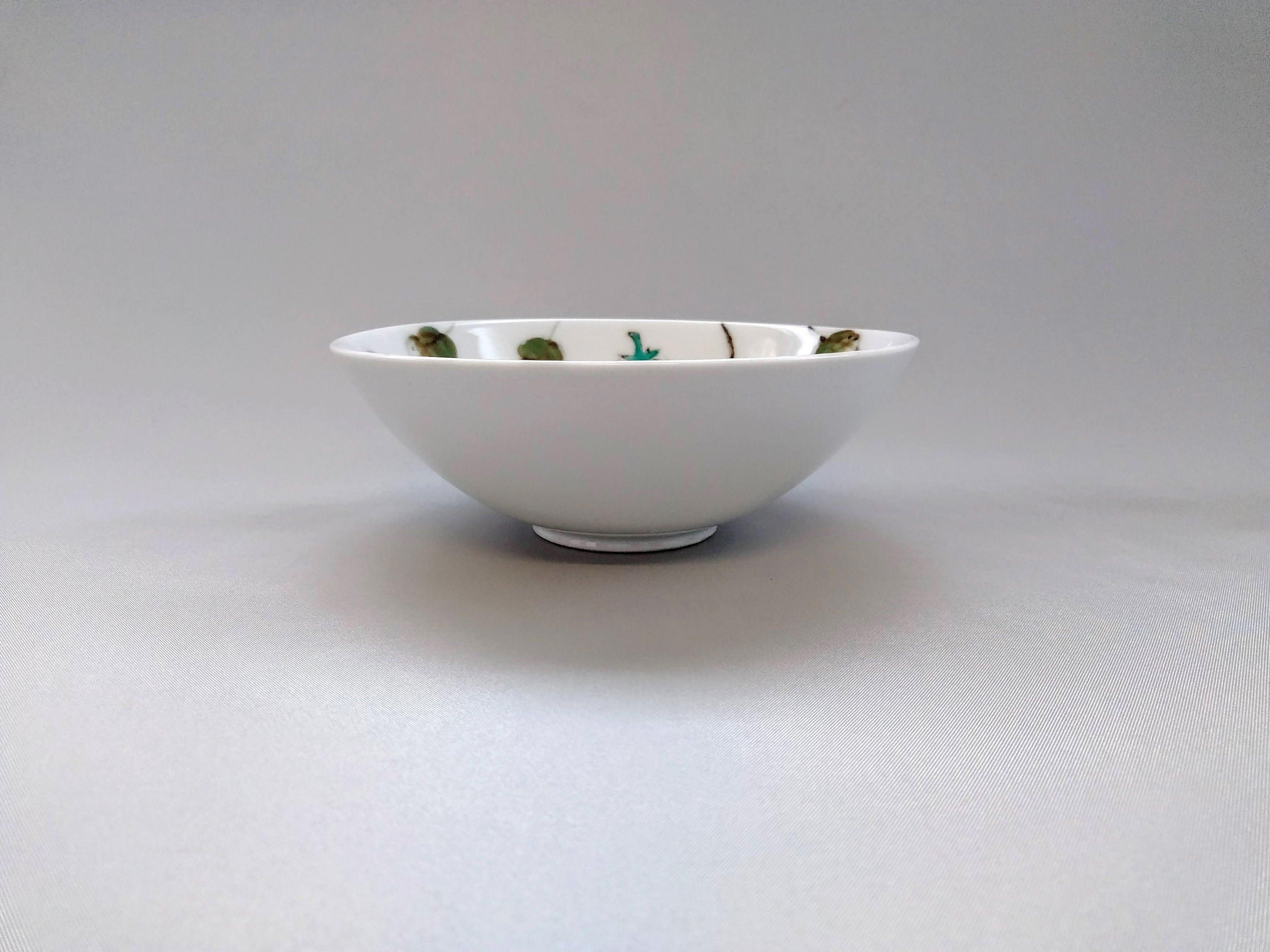 Watercolor strawberry flat bowl [Tokushichigama]