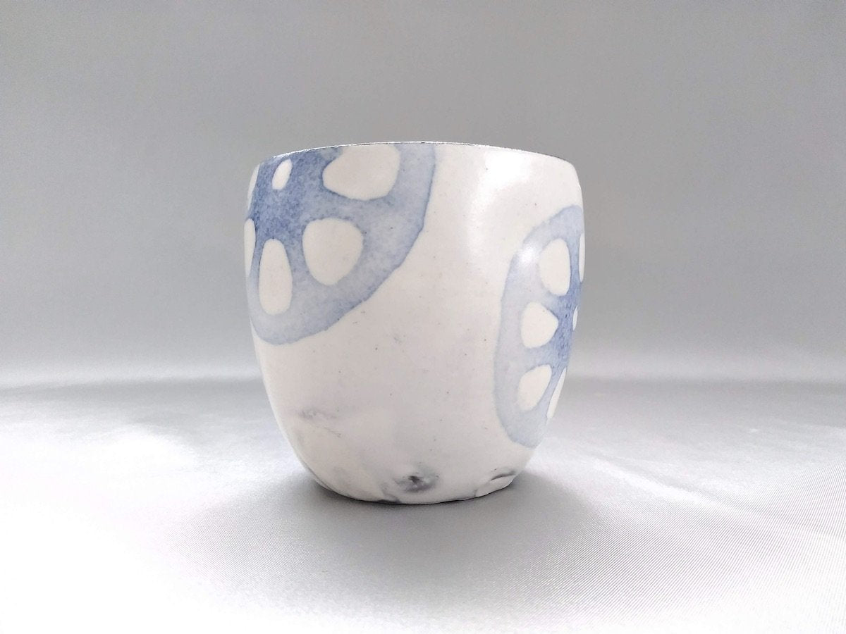 Japanese paper-dyed lotus root dimple cup [Ami Kobo]