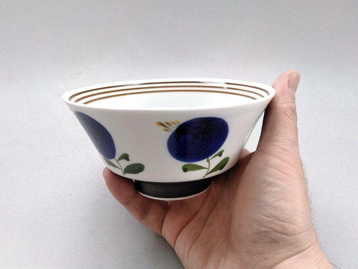 KOHARU rice bowl blue [Fukumine Kiln]