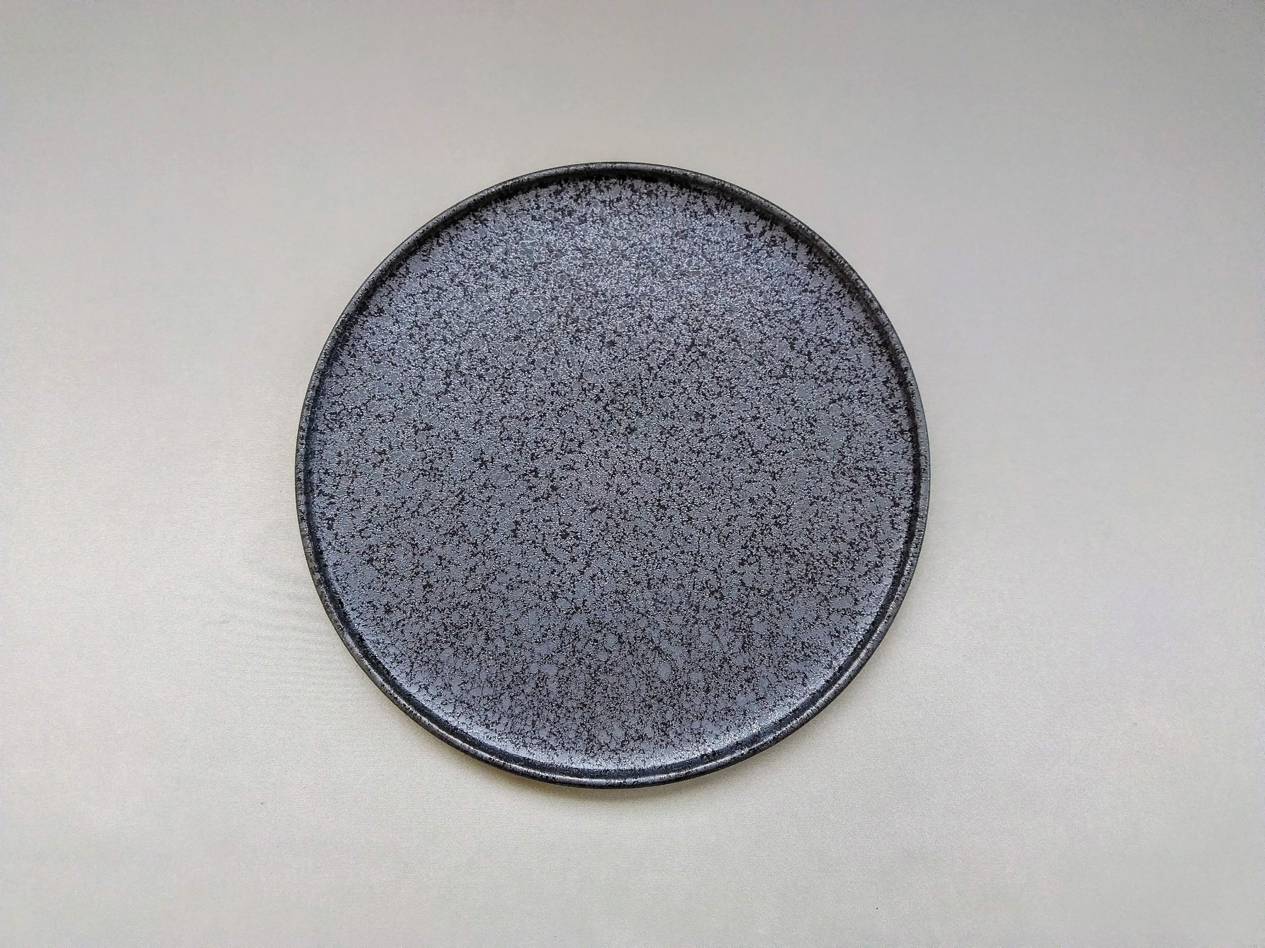 Crystal 22cm round plate with edge [Toetsu Kiln]
