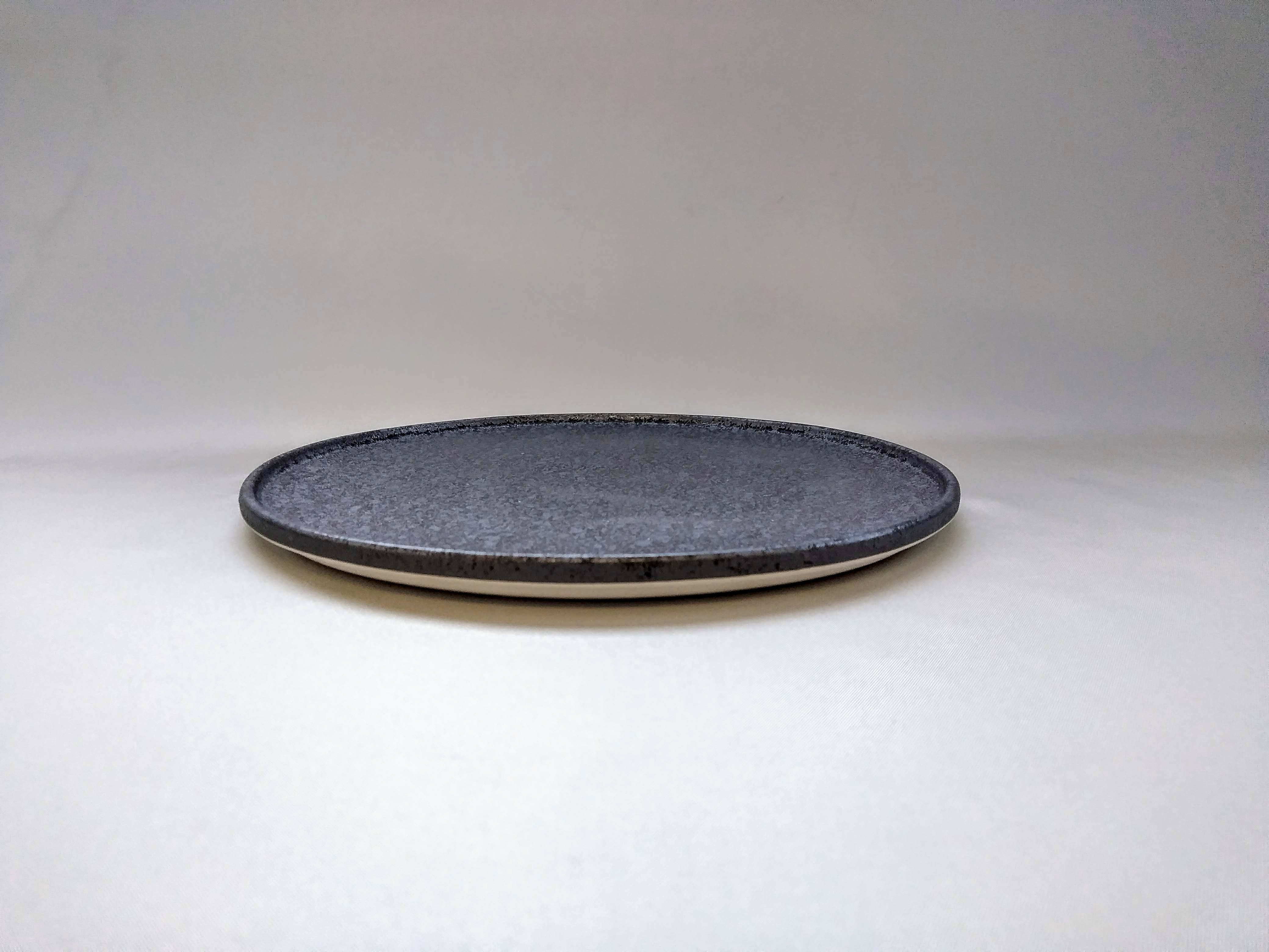 Crystal 22cm round plate with edge [Toetsu Kiln]