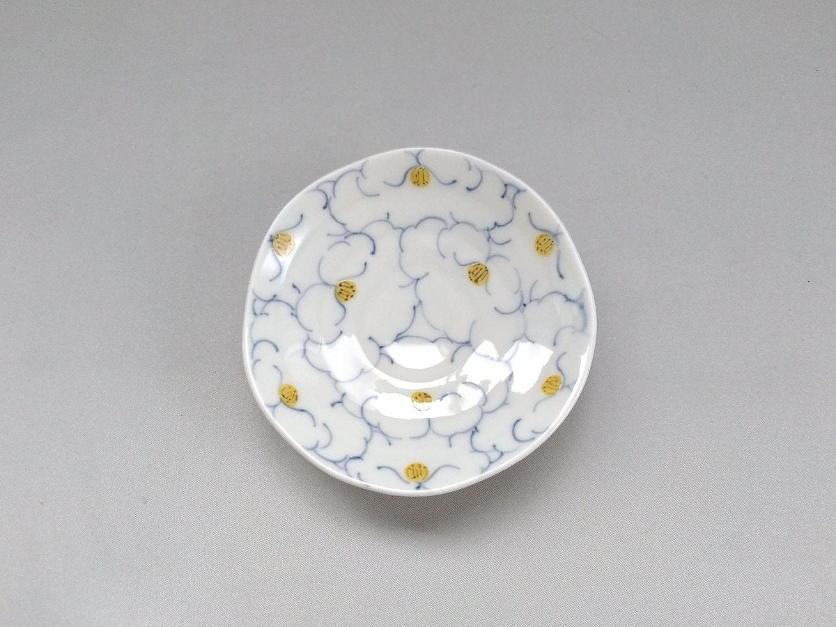Hanazume small plate blue [Kosogama]