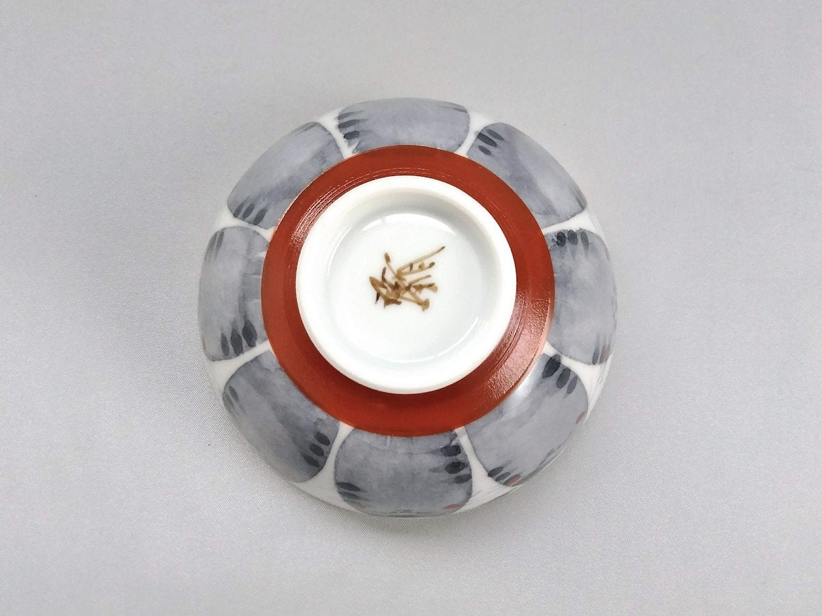 Small Japanese paper dyed cat rice bowl [Koramoe Kobo]