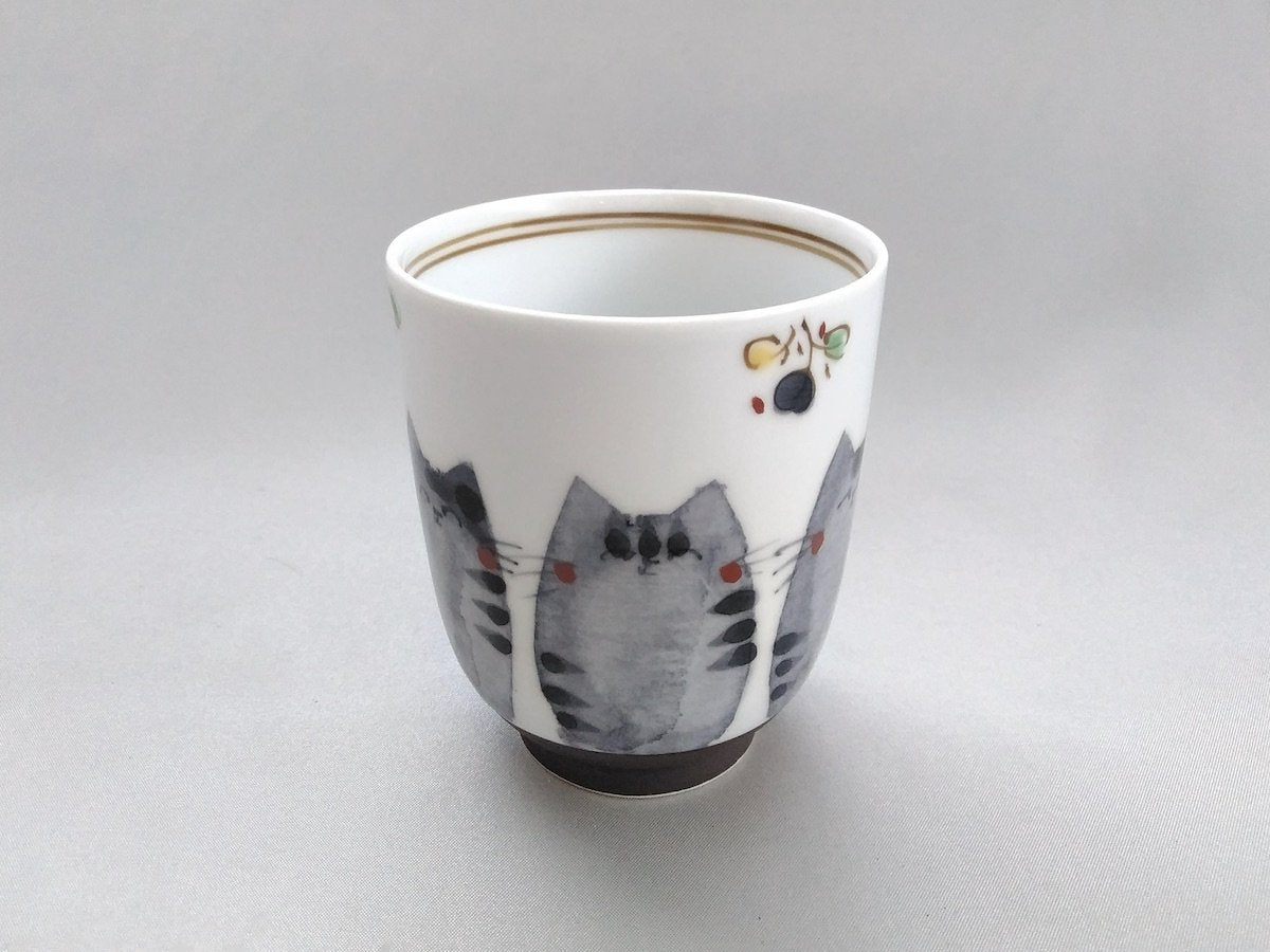 Japanese paper dyed cat cup size [Soramoe Kobo]
