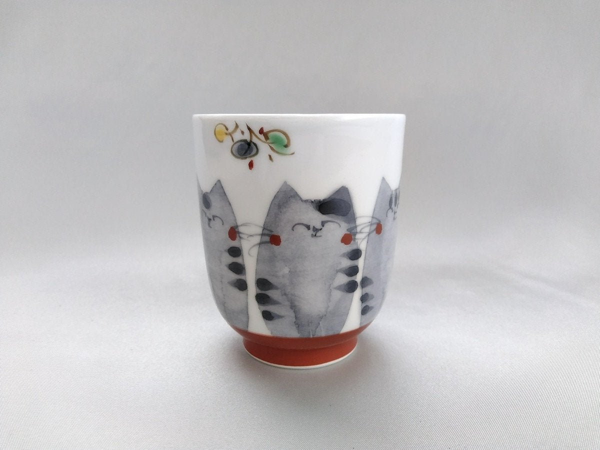 Japanese paper dyed cat cup small [Soramoe Kobo]