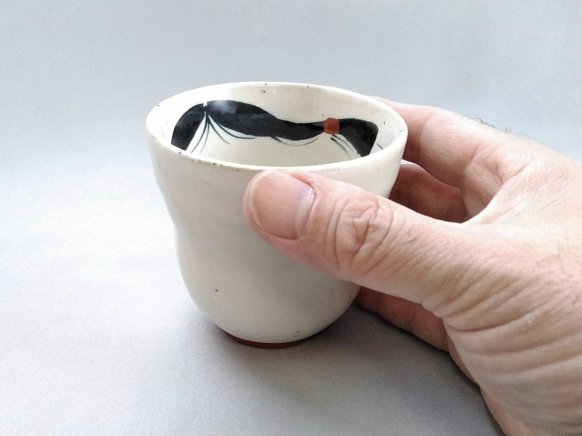 Okame teacup [Porcelain studio]
