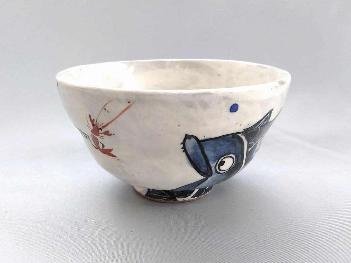 Shrimp and sea bream rice bowl [Porcelain Studio Raku]