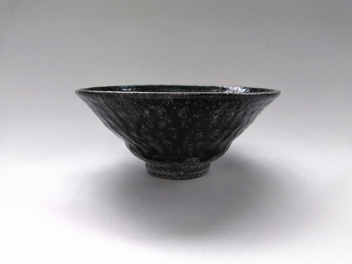 Rat ash glaze rim deep bowl [Seiji Okuda]