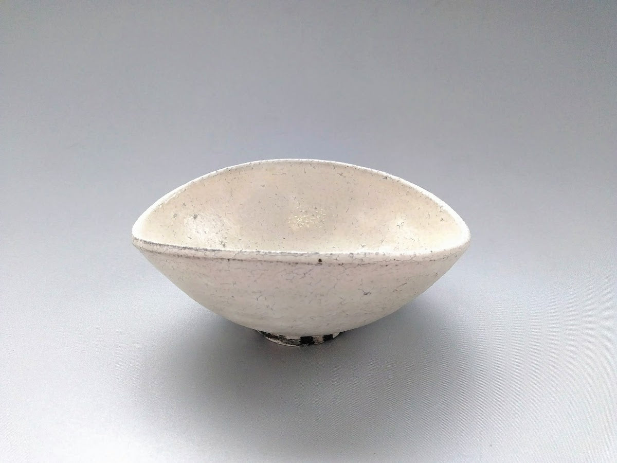 Powdered ash glaze flexible bowl large [Seiji Okuda]