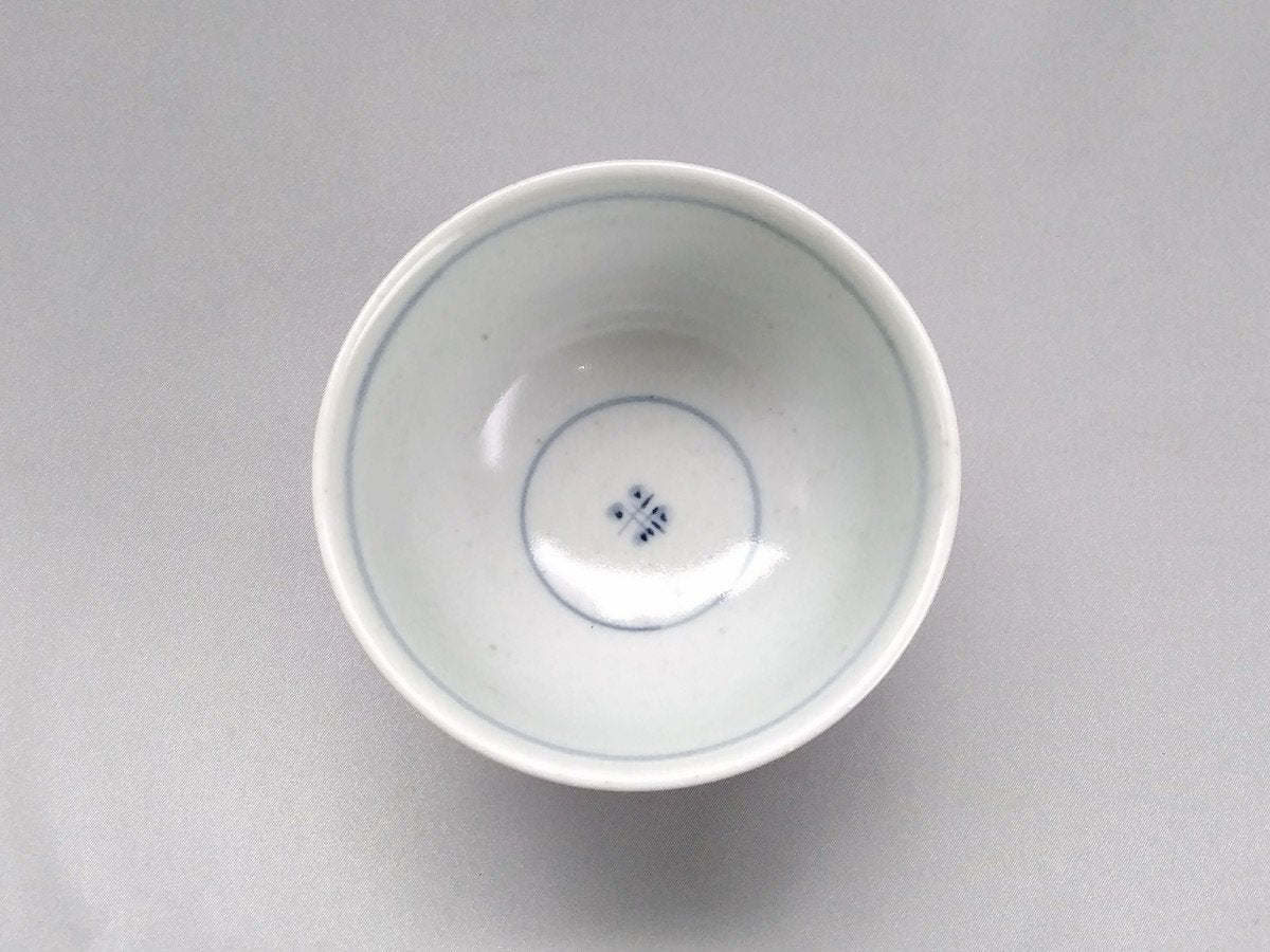 Old dyed sailboat grass crest kurawanka small bowl [Tobo Ao]