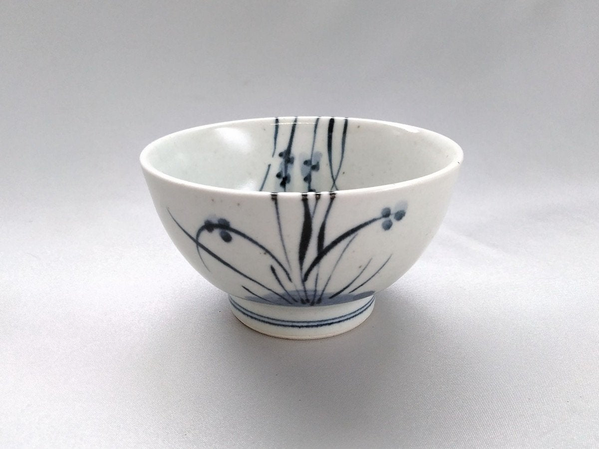 Old dyed grass crest kurawanka small bowl [Toebo Ao]
