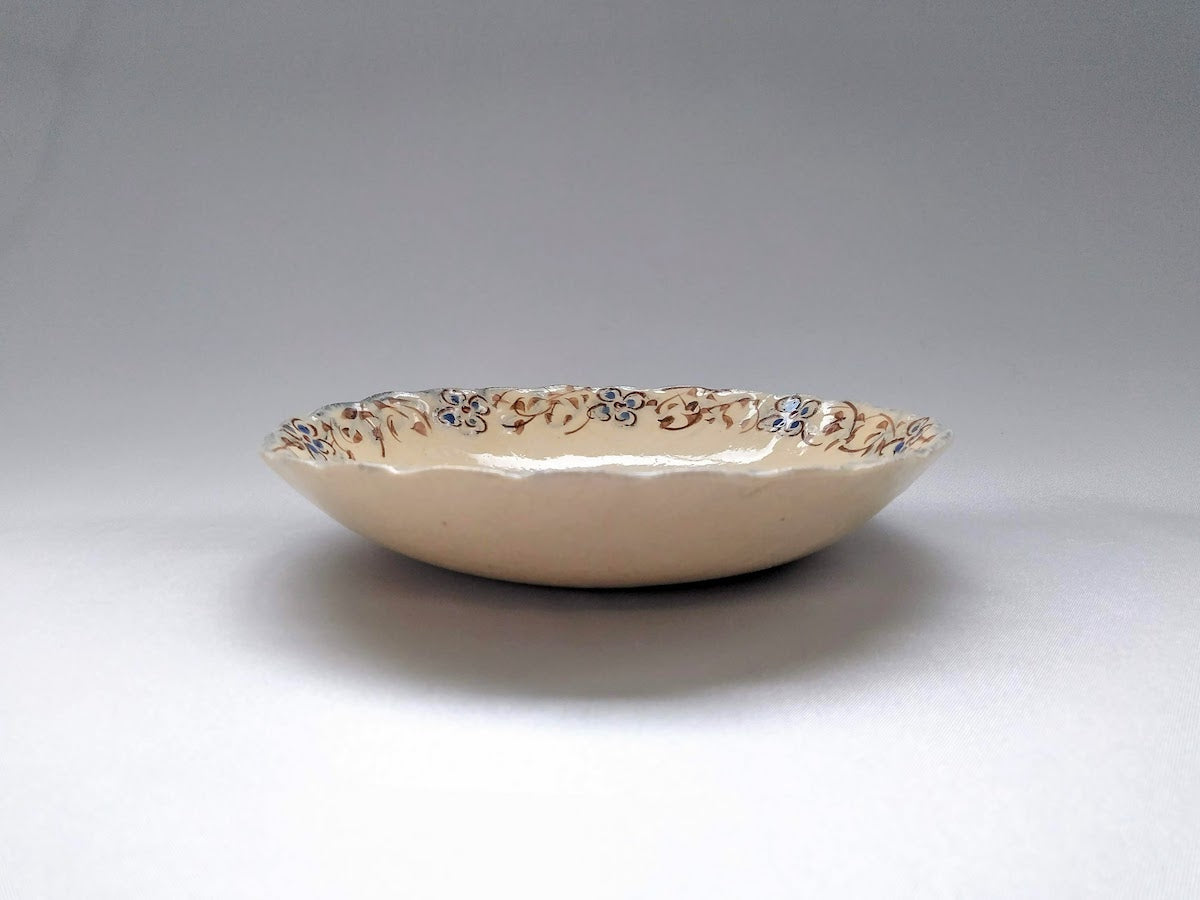 Annan Aoe Arabesque 6-inch chrysanthemum bowl [Masaaki Hibino]