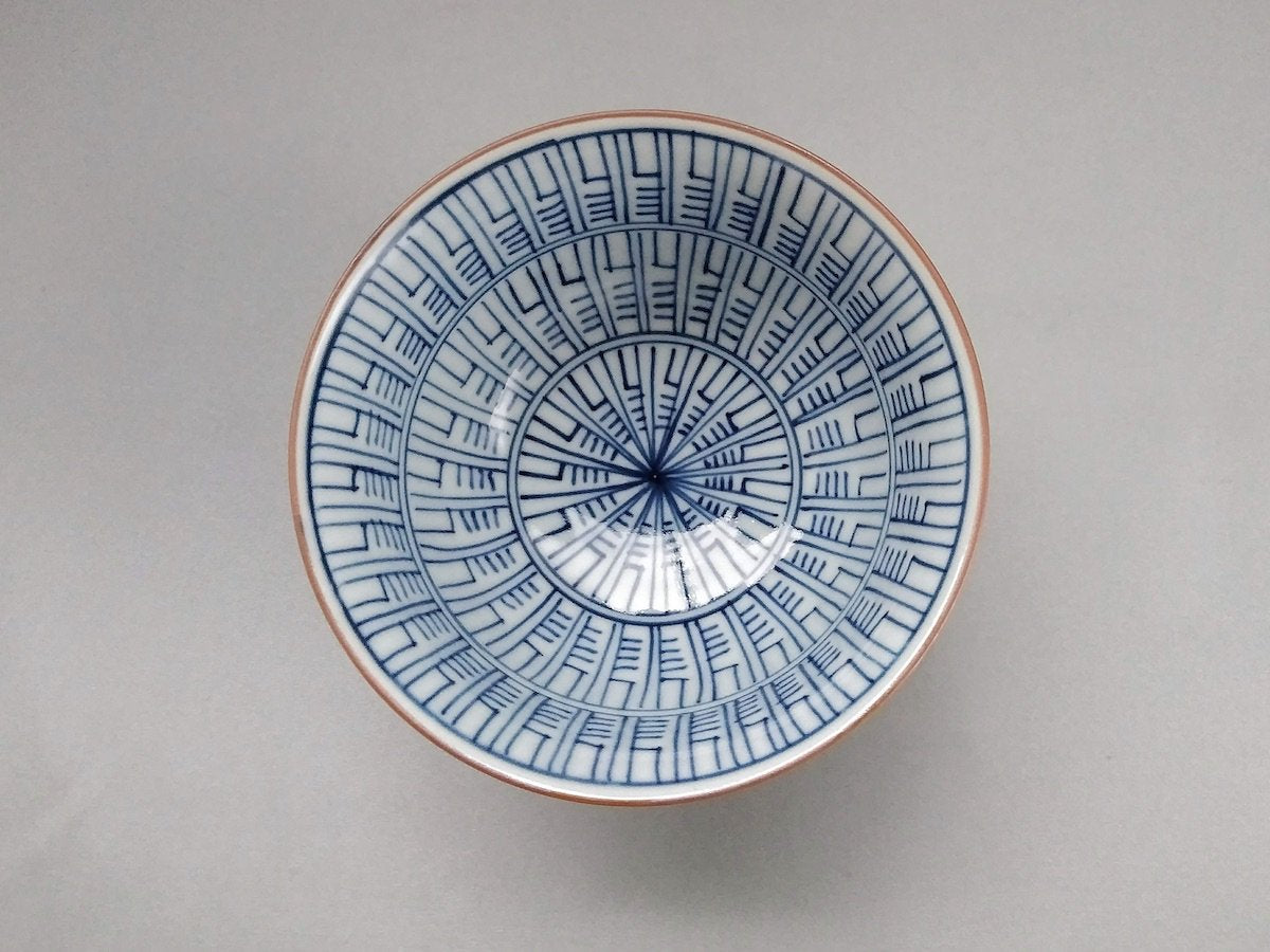 Large rice bowl with inner and outer calendar [Jozan kiln]