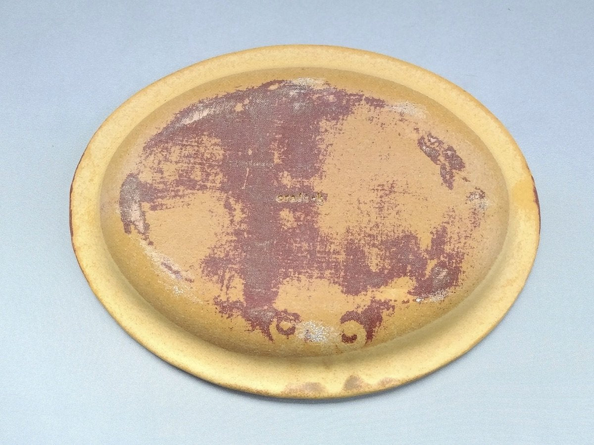 Color matte oval plate M yellow [Takuya Ohara]