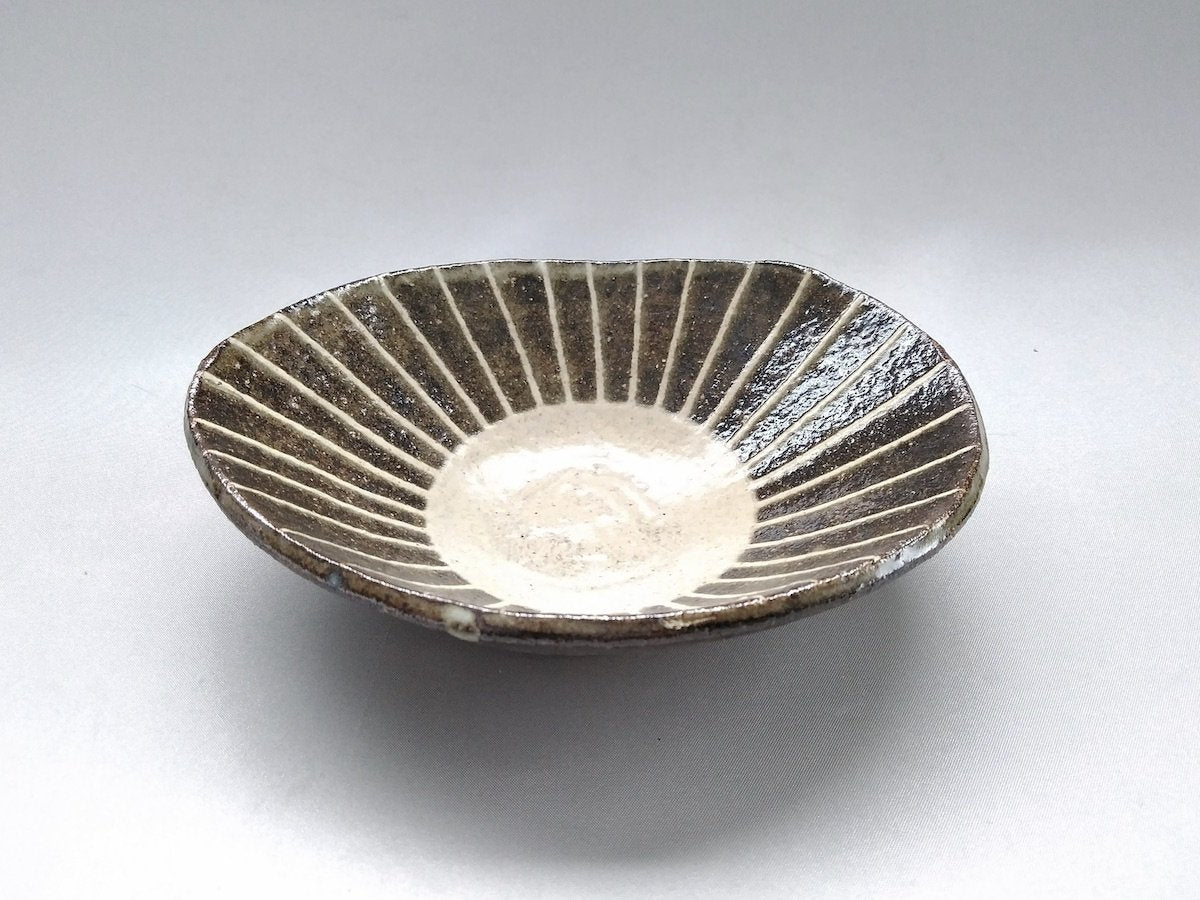 茶道具 加賀蒔絵師 高橋正良作 浮彫 波月蒔絵 蛤香合 共箱 C 8518